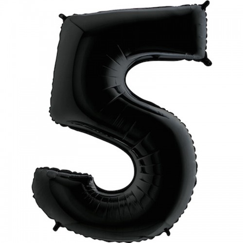 Balão Número 5 Preto Balão Número 5 Preto